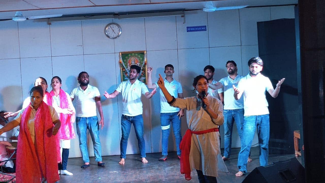 Cultural awareness performance on stage