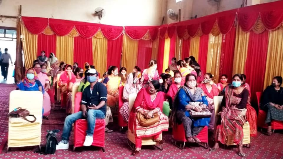 Women participating in an awareness programme